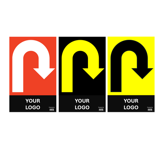 180 degree Turn Warning Board